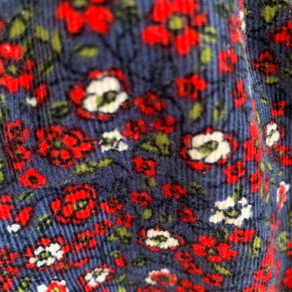 Oshkosh floral corduroy overalls - Picture 2 of 3